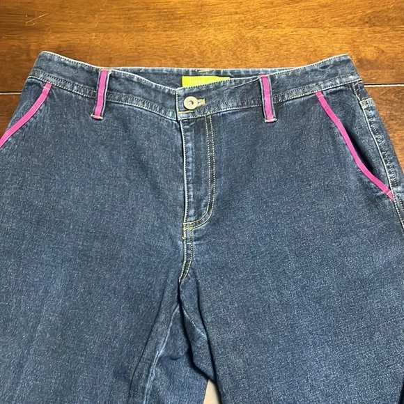 Sigrid Olsen Modernist 00 Women's Stretch Jeans Wide Leg Size 6 - Picture 3 of 8